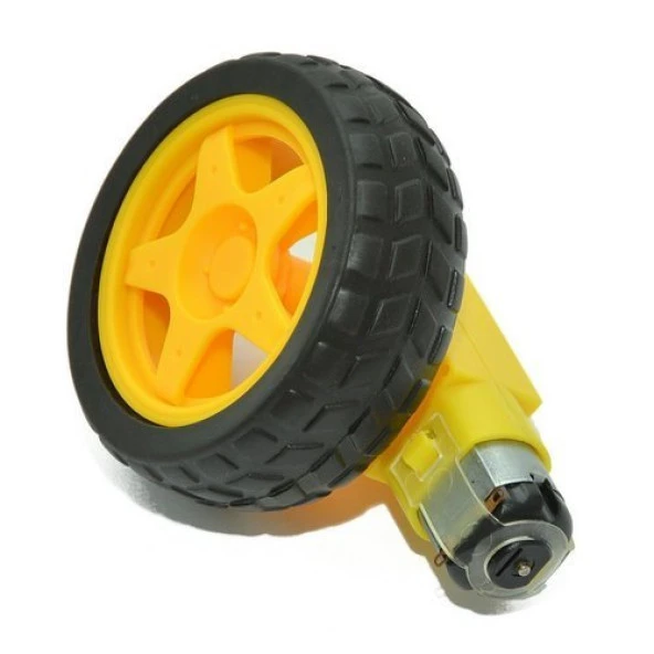 3-6V DC Motor + Tekerlek Seti