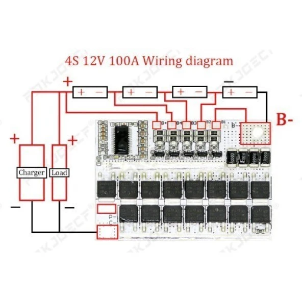 18V 100A 5S BMS Lityum Lipo Batarya Korumalı Balans Kartı - Resim 2