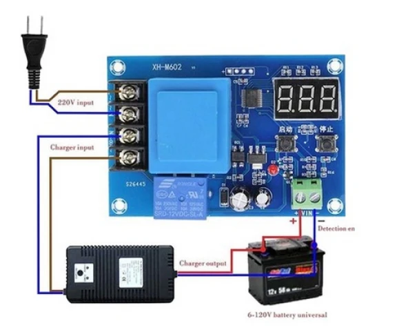 XH-M602 Lityum Pil Şarj Kontrol Modülü - Resim 2