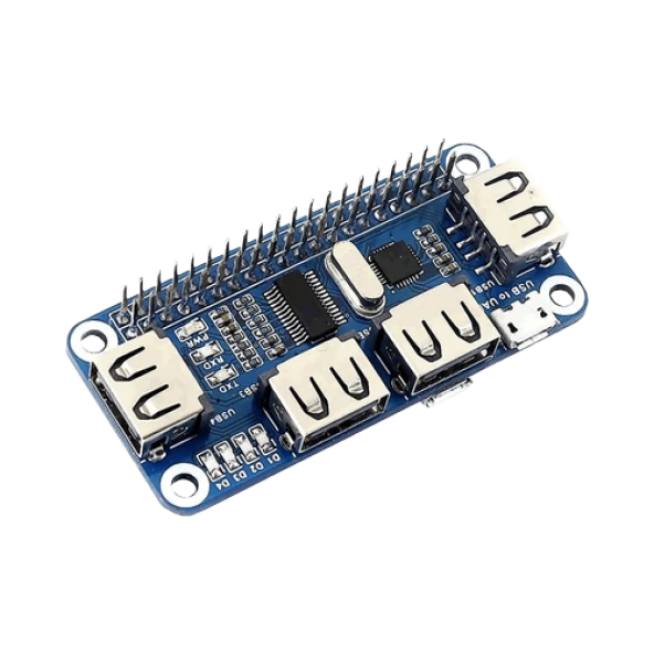 4 Port USB HUB HAT (Raspberry Pi için)