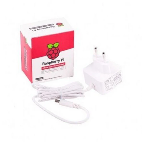 Orjinal Raspberry Pi 4B USB C Tipi 5V 3A Adaptör