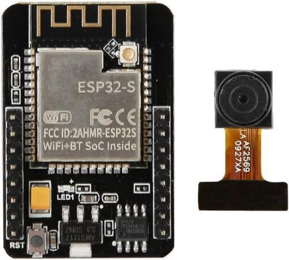 ESP32-CAM  WiFi Bluetooth Geliştirme Kartı + OV2640 Kamera Modülü