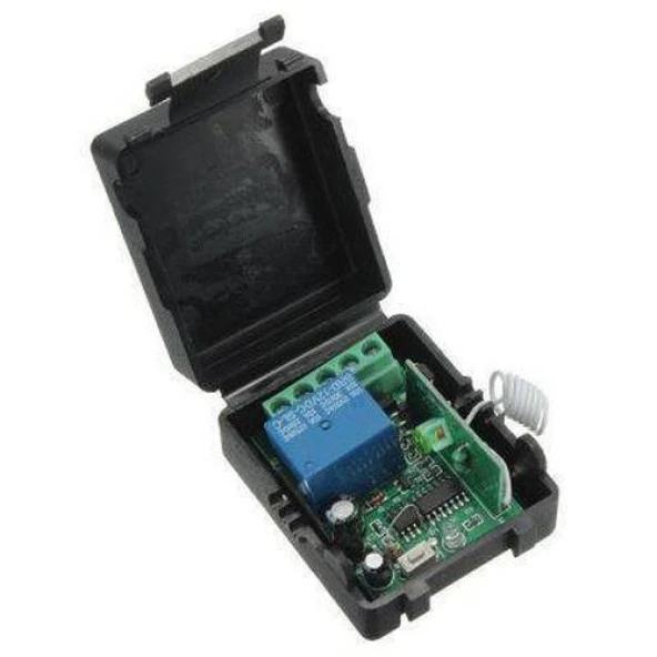 12V 10A 433MHz 1 Kanallı Kablosuz RF Alıcılı Röle Modülü (Kutulu)