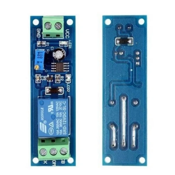 12V NE555 Zaman Ayarlı Tekli Röle Modülü