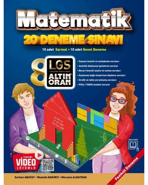 LGS ALTIN ORAN 8.SINIF MATEMATİK 20 DENEME SINAVI