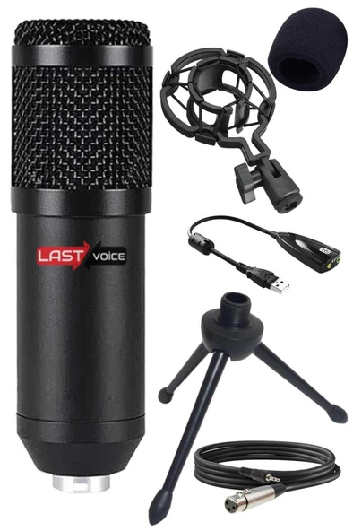 Lastvoice BM800 SY Mini Tripodlu Youtuber Twitch Yayıncı Mikrofonu - Resim 2