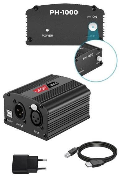 Lastvoice Home Paket BM800 Mikrofon + Set-01 Stand + Phantom Power - Resim 2