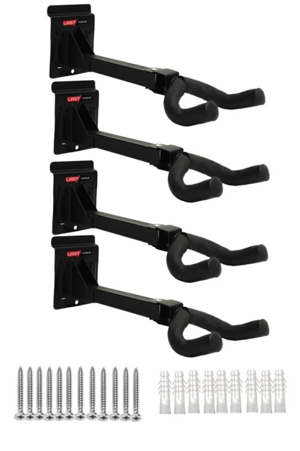 Lastvoice UKL-444SY (4X) Ukulele Duvar Askısı Standı Aparatı (4Lü Paket)