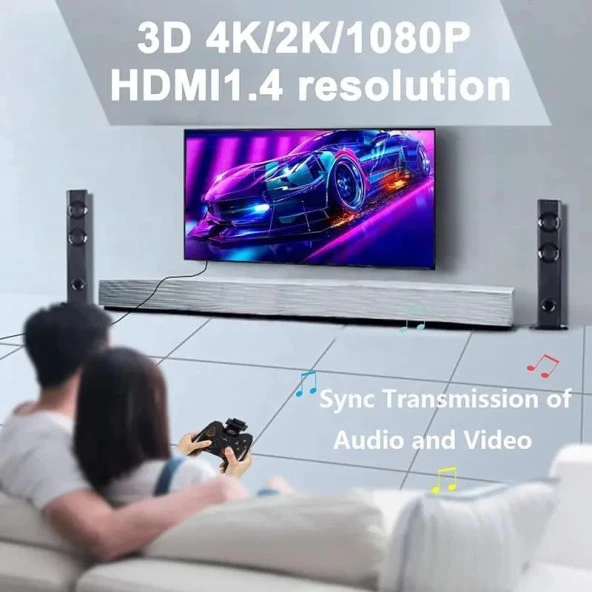 PrimeX PX-HDEX30 30 metre CAT6 Network Üzerinden 4K HDMI Uzatıcı, 4K HDMI Extender, Cat6 Hdmi Görüntü Aktarma (4K HDMI 2.0 CAT6 Aktarma) - 3