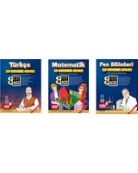 LGS Altın Oran Yayınevi 8. Sınıf Türkçe - Matematik- Fen Bilimleri 20 Deneme Sınavı 3 Kitap