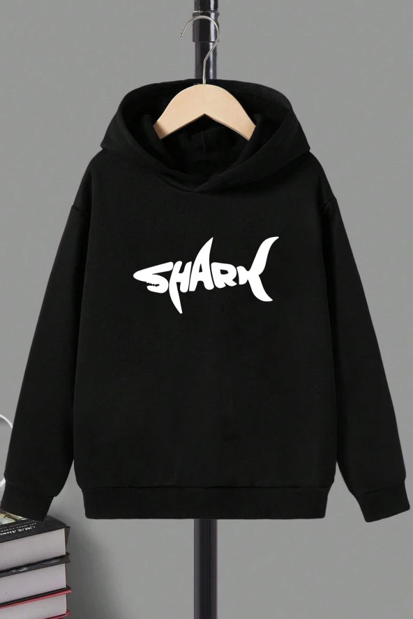 Çocuk Shark Baskılı Sweatshirt