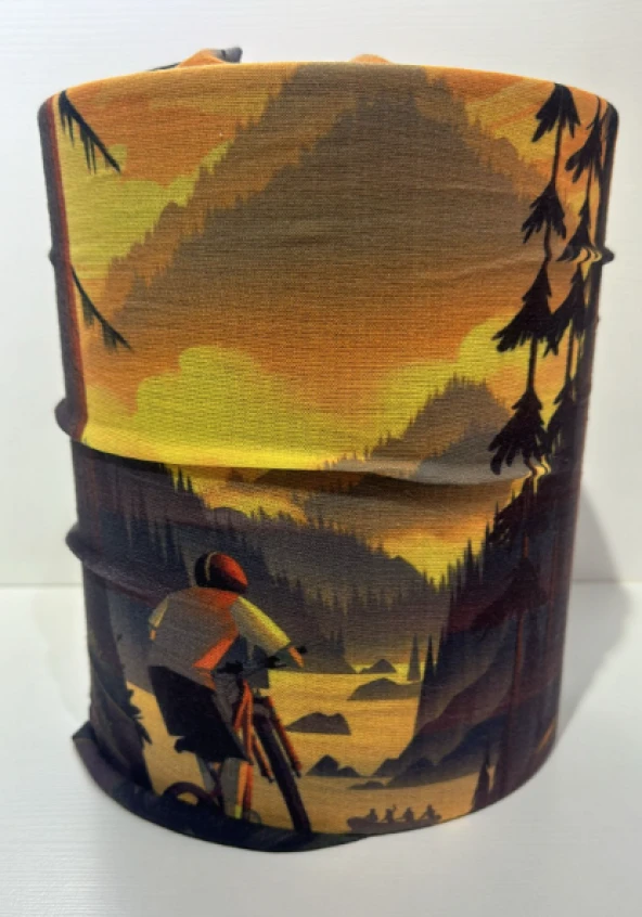 TEX XBYC 6513 BANDANA - SARI TURUNCU SİYAH