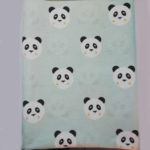 Poplin Kumaş Panda
