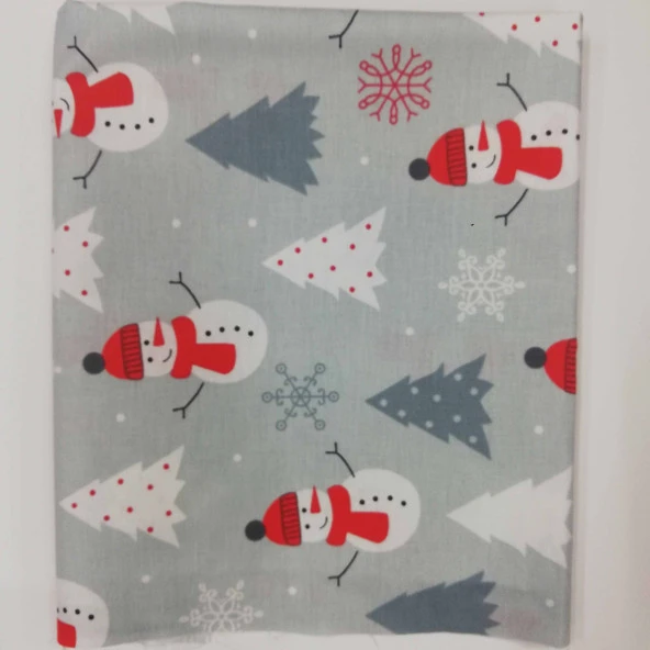 Poplin Kumaş Kardan Adam ( 50x120 )