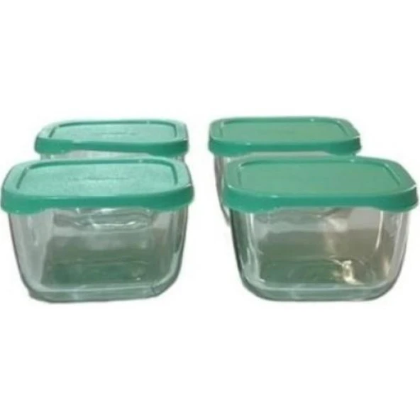 Paşabahçe 53223 Snow Box Kapaklı Cam Saklama Kabı 4 Adet - 2