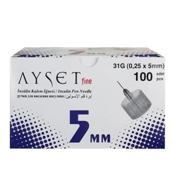 INSULIN IGNE UCU NO:5 MM AYSET FINE 6 KUTU - 1