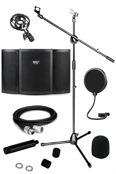 Lastvoice PF-50B Mikrofon Ses Yalıtım Paneli + Stand Kablo Filtre Seti ürün görseli