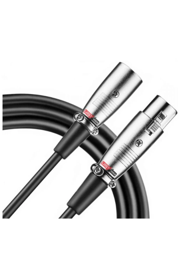 Lastvoice Cable-XLR Condenser Mikrofon Kablosu XLR TO XLR 3 Metre