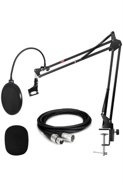 Lastvoice Nb39PSX Set Stüdyo Masa Mikrofon Standı Pop Filtre XLR Kablo ürün görseli 1