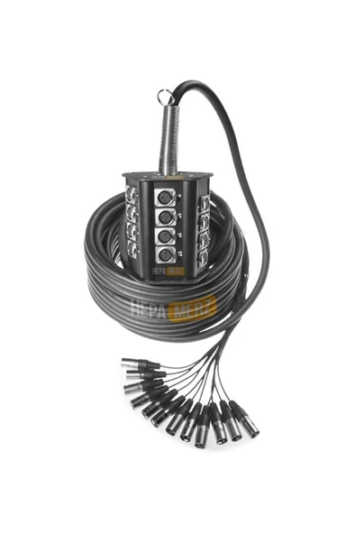 Hepa Merz Stage-12C-20M 12 Kanal 20 Metre Multicore Kablolu Hazır Stage Box - Resim 2