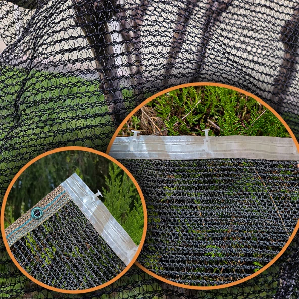 1,3x19 SİYAH KUŞ FİLESİ BALKON PERDESİ HAZIR KOPÇALI VE KORNİŞ DÜĞMELİ KEDİ KORUMA AĞI DOLU FİLESİ MİSİNA FİLE KUŞ ÖNLEME FİLESİ BALKON KORUMA AĞI ürün görseli 1