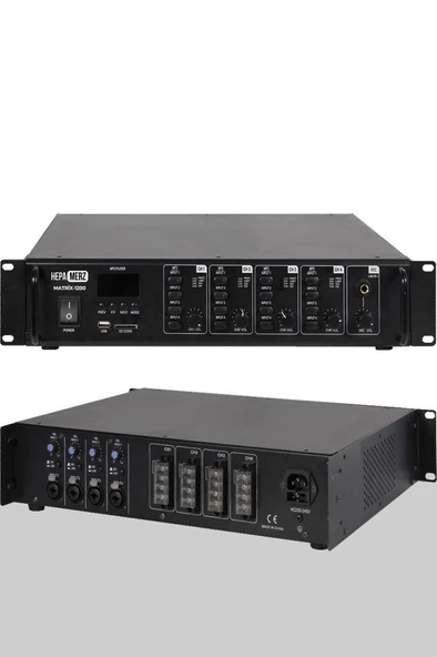 Midex Matrix-1200 4 Bölgeli Matrix Mikser Anfi 4x300W (1200W) - Resim 2