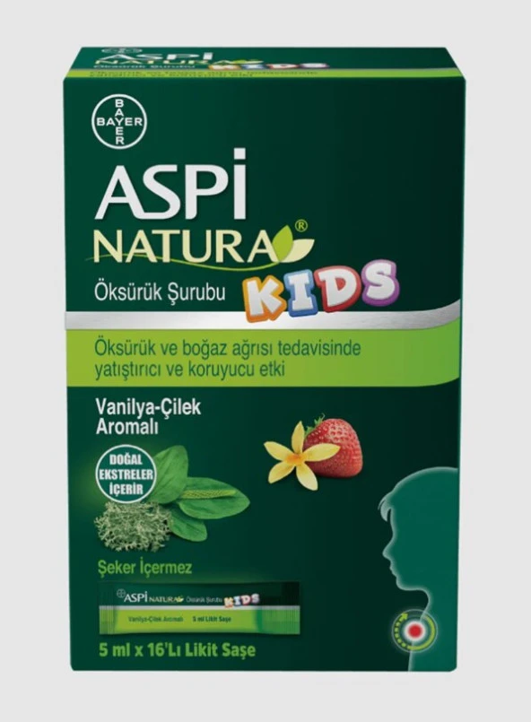 Aspinatura Kids Öksürük Şurubu 5 ml 16 Saşe