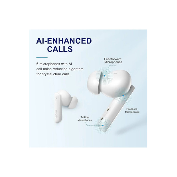 QCY Melobuds HT05 TWS ANC Beyaz Kulak İçi Bluetooth Kulaklık - 8