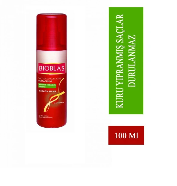 Bioblas Sıvı Saç Kremi Keratin Repair 100 Ml Kuru ve Yıpranmış Saçlar