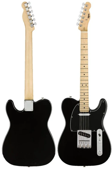 Midex TLX-50BK-25AMP Tele Kasa Maple Klavye 2 Single-Coil 25W Amfili Elektro Gitar - Resim 5
