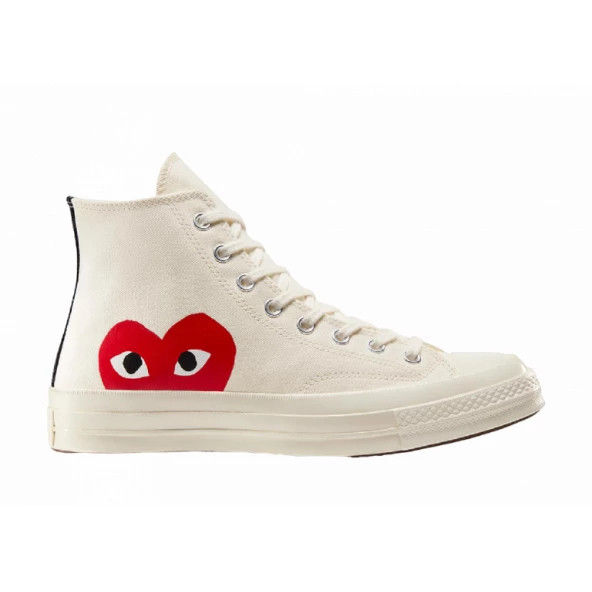 Converse Chuck Taylor All-Star 70 Hi Comme des Garcons PLAY White Günlük Spor Ayakkabı