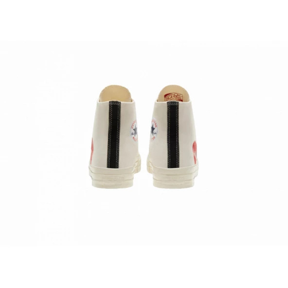 Converse Chuck Taylor All-Star 70 Hi Comme des Garcons PLAY White Günlük Spor Ayakkabı - 3