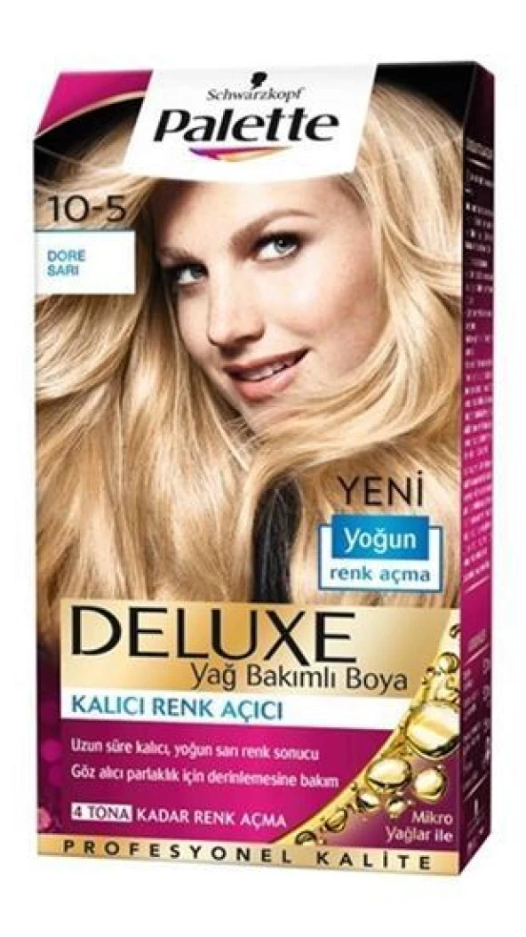 Palette Deluxe Saç Boyası 10.5 Dore Sarısı