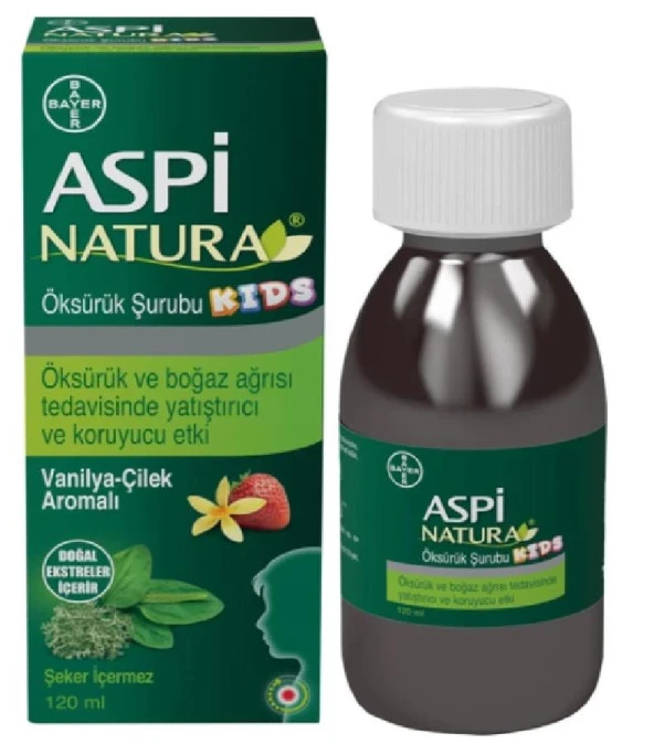 Aspinatura Kids Öksürük Şurubu Vanilya ve Çilek 120 ml