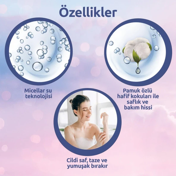 Palmolive Duş Jeli Micellar Care Pamuk Özlü 500 ml - 4