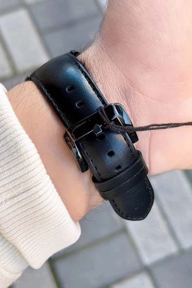 Ferrucci Function FCF.03265FK.03 Deri Kordon Erkek Kol Saati - Resim 2