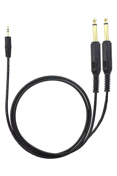 Lastvoice Mc-Aux Ses Ara Kablosu 3.5mm Jack to 2x6.35mm Jack Kablo ürün görseli 1
