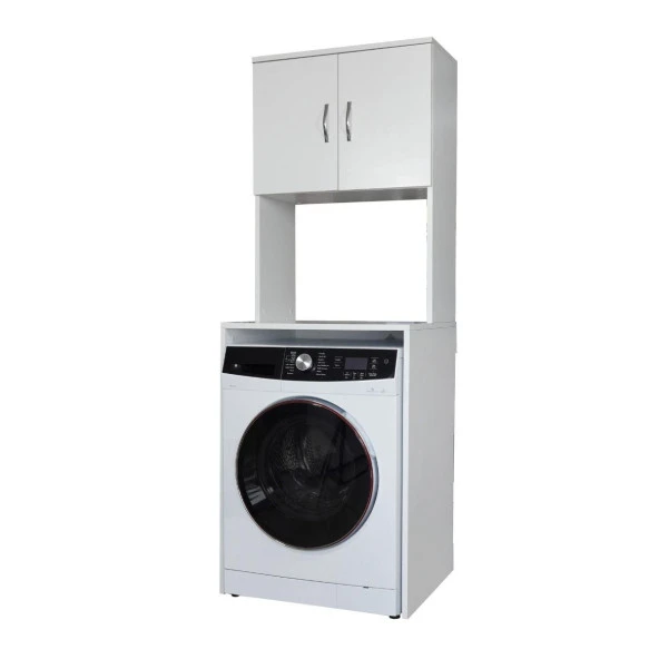 Alesta Life Çamaşır Makinesi Dolabı, Çamaşır Makinesi Üstü Düzenleyici, Banyo Dolabı, Makine Üstü Dolap