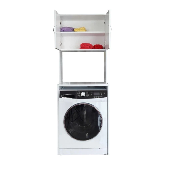 Alesta Life Çamaşır Makinesi Dolabı, Çamaşır Makinesi Üstü Düzenleyici, Banyo Dolabı, Makine Üstü Dolap - 2