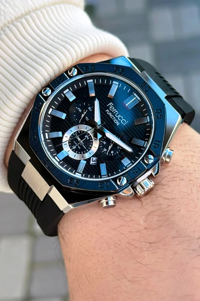 Ferrucci Function FCF.03256FS.02 Silikon Kordon Erkek Kol Saati ürün görseli