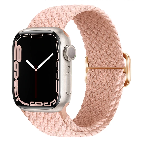 Apple Watch 10 42mm - 38/40/41mm Kordon Örgü Tokalı Kordon 2/3/4/5/6/se/7/8/9 - 10