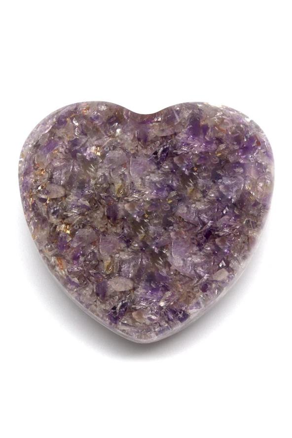 Ametist Taşından Orgonit Kalp ürün görseli 1