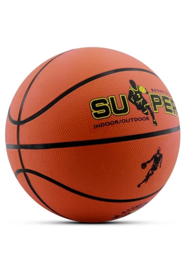 Orijinal Basketbol Topu Iç Dış Mekan Pompa Hediyeli 7 Numara Turuncu - 2