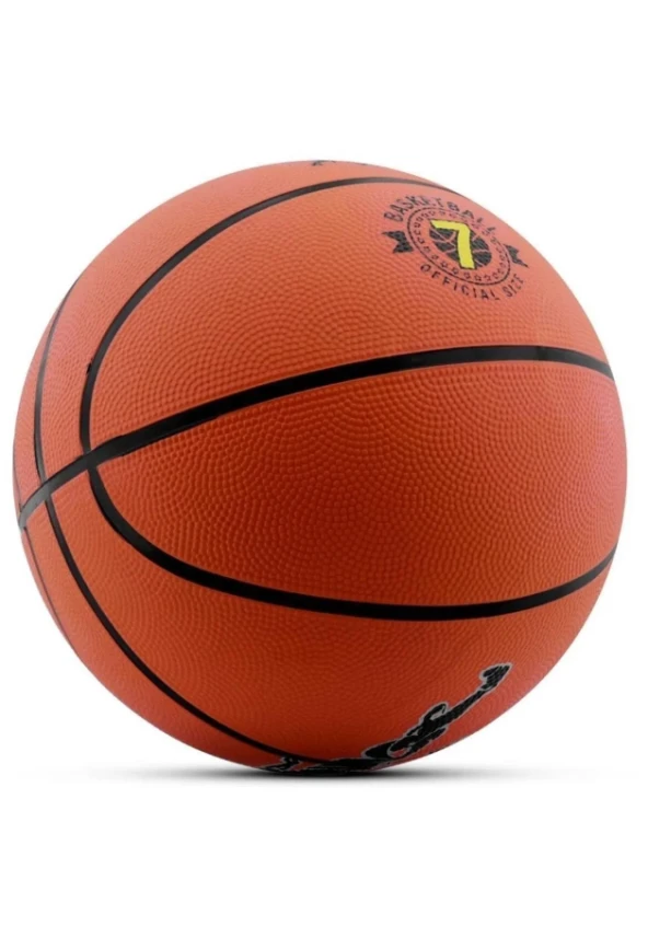Orijinal Basketbol Topu Iç Dış Mekan Pompa Hediyeli 7 Numara Turuncu - 4