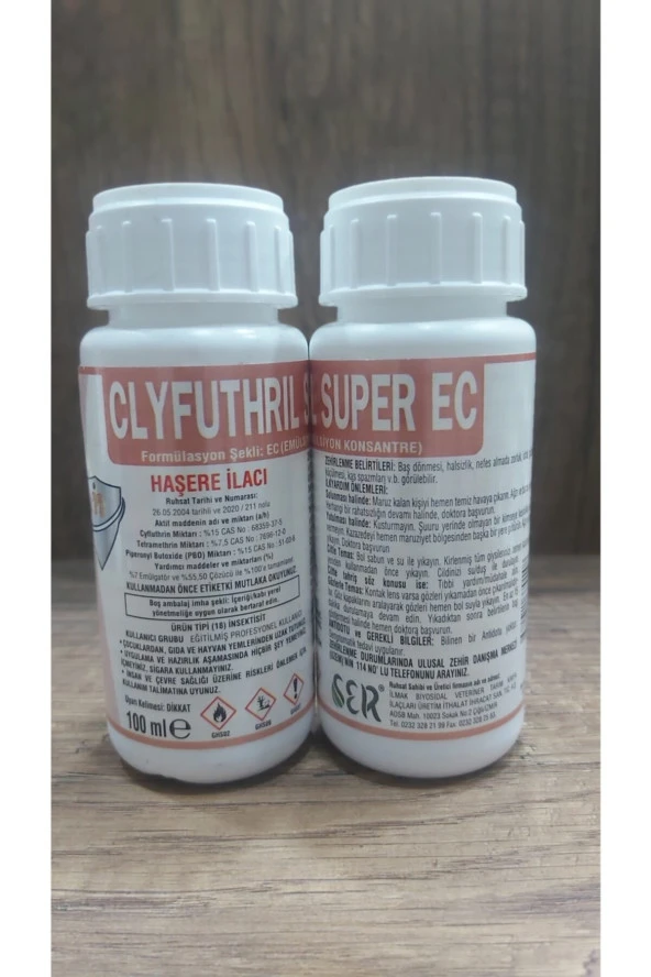 2 Adet Cyfluthrıl Super Ec 100ml Haşere Ilacı(cyfluthrin)