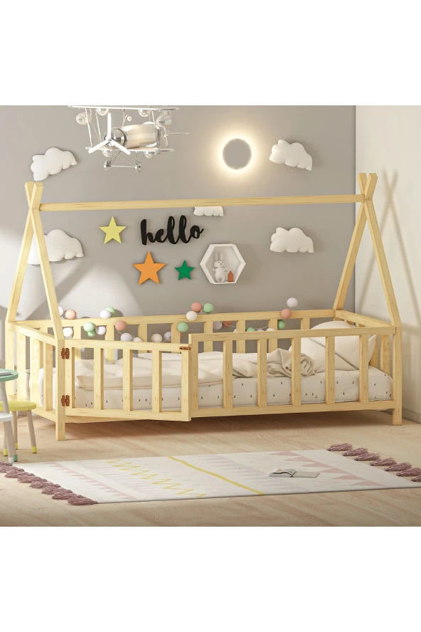 GİVAYO WOOD'SJOY MONTESSORİ YATAK ÇAMKAPILI - 2