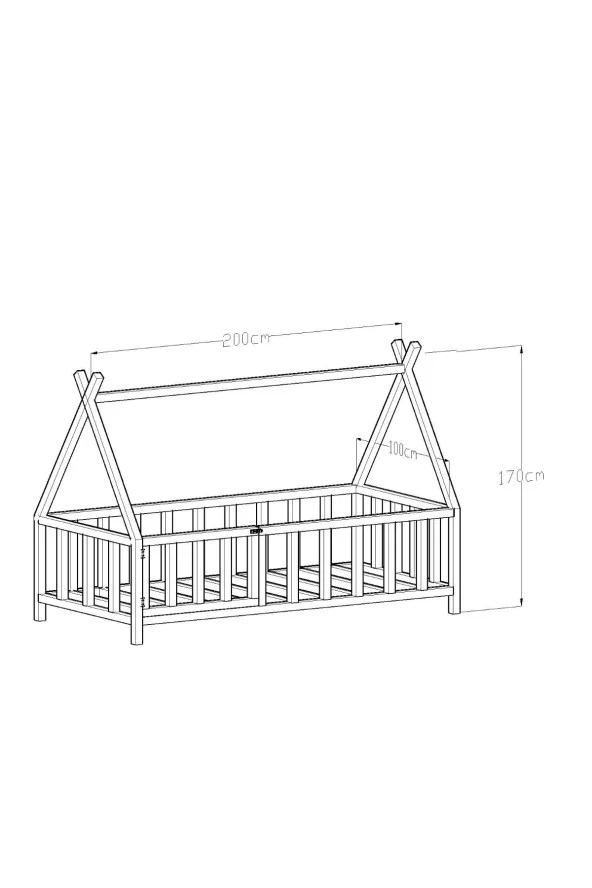 GİVAYO WOOD'SJOY MONTESSORİ YATAK ÇAMKAPILI - 4