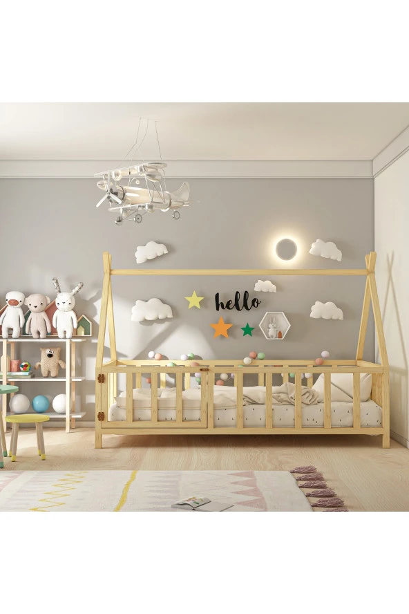 GİVAYO WOOD'SJOY MONTESSORİ YATAK ÇAMKAPILI - 3