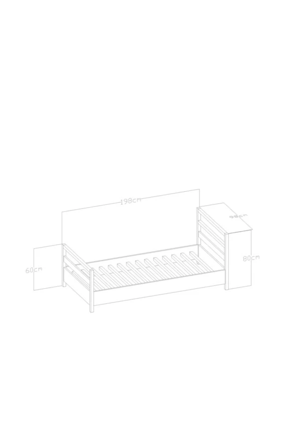 GİVAYO WOOD'SMONİCA MONTESSORİ YATAK - Resim 4