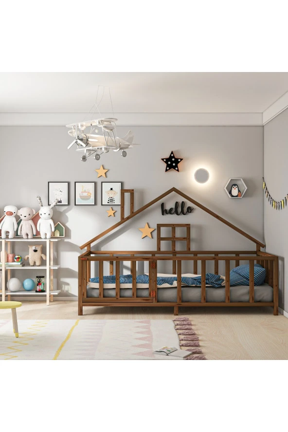 GİVAYO WOOD'SHAUSE MONTESSORİ YATAK KAPILI